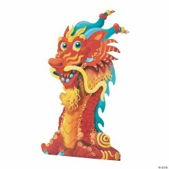 Brand new ✔️ Lunar New Year Dragon Head Cardboard Stand-Up 🔥 -Deals Decorations Store lunar new year dragon head cardboard stand up3 4999 a01
