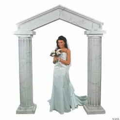 Best deal 🎁 Marble-Look Fluted Archway With Columns ⭐