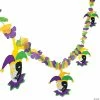 Promo ⌛ Mardi Gras Flower Garland with Jester Cutouts 🧨 -Deals Decorations Store mardi gras flower garland with jester cutouts31 87a