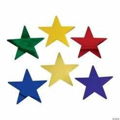 Budget 🔥 Metallic Stars - 12 Pc. 😀