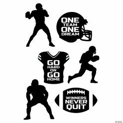 Hot Sale ❤️ Motivational Football Cutouts - 6 Pc. 🎁