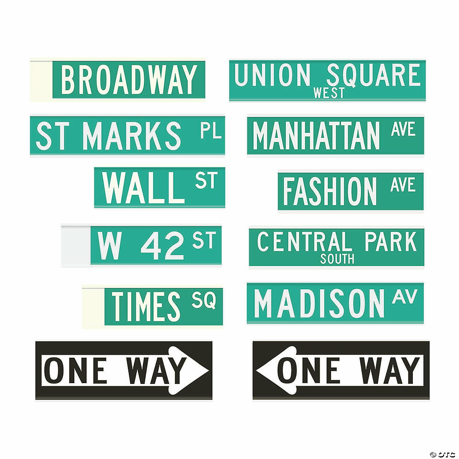 Budget ✔️ New York City Street Sign Cutouts - 12 Pc. 👏 3 Budget ✔️ New York City Street Sign Cutouts - 12 Pc. 👏