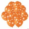 Deals 😍 Stars 11" Latex Balloons – 24 Pc. 🎁 -Deals Decorations Store orange with white stars 11 latex balloons 24 pc 14104394