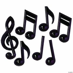 Buy 🛒 Music Notes, Plastic, Pack Of 7 😍 -Deals Decorations Store qa52