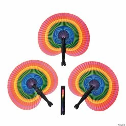 Best reviews of 😉 Rainbow Folding Hand Fans - 12 Pc. 👏