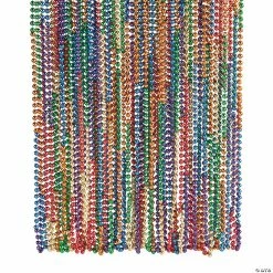 Deals ๐งจ Rainbow Mardi Gras Bead Necklaces - 48 Pc. ๐