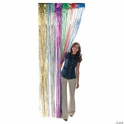 Promo ✨ Metallic Fringe Door Curtains 🤩