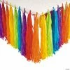 Outlet 🥰 Rainbow Party Fringe Table 👗 Skirt 🔔 -Deals Decorations Store rainbow party fringe table skirt13733984