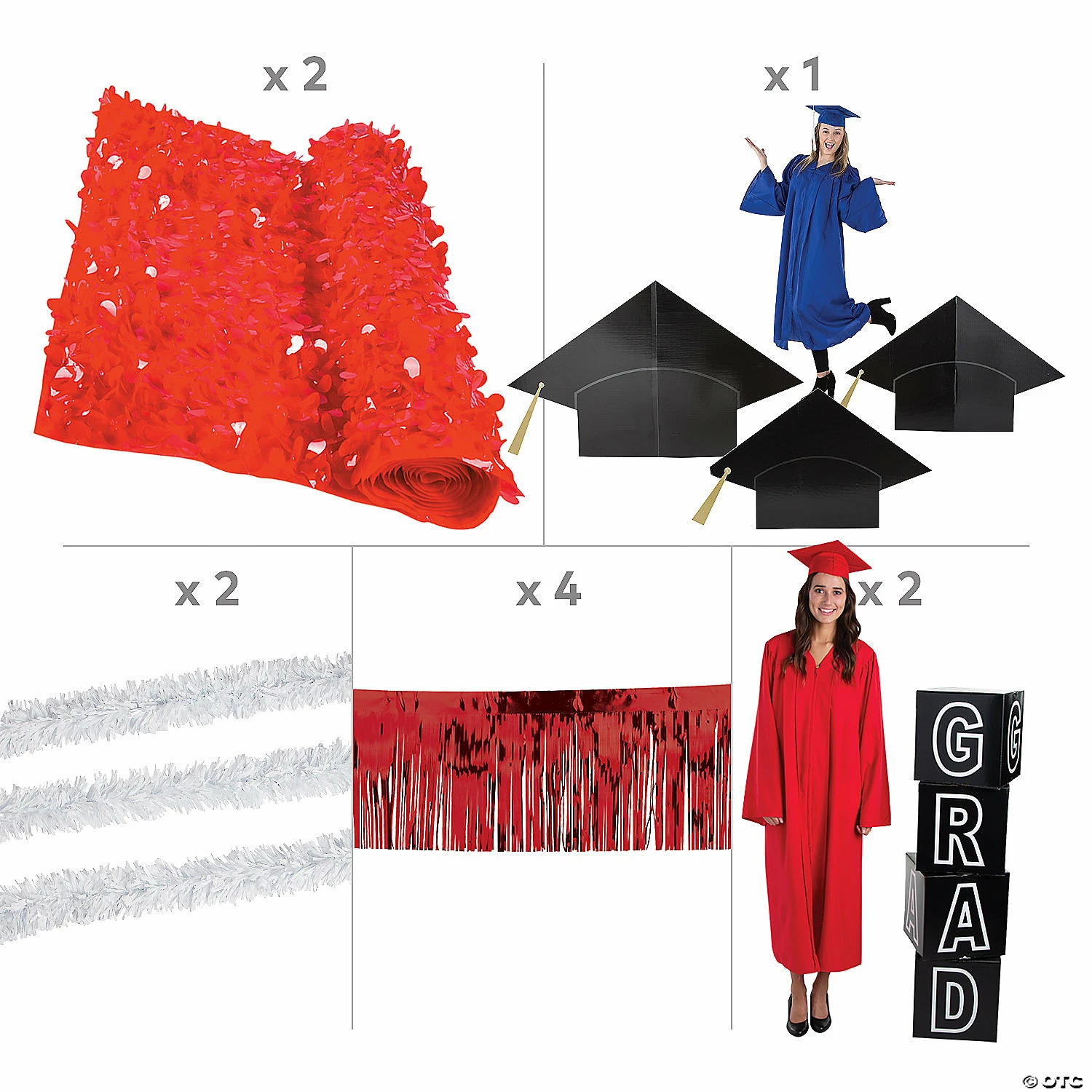 Brand new ๐งจ Red Graduation Parade Float Decorating Kit - 19 Pc. ๐ 4 Brand new ๐งจ Red Graduation Parade Float Decorating Kit - 19 Pc. ๐ - Image 2