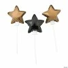 Deals 🤩 Self-Inflating Black & Gold Star 4" Mylar Balloons - 12 Pc. ⌛