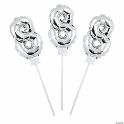 Deals 🔔 Self-Inflating Number 8 6" Mylar Balloons - 6 Pc. ❤️