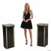 Best Pirce ๐ Small Modern Black Pillars with Gold Trim - 2 Pc. โญ 1 Best Pirce ๐ Small Modern Black Pillars with Gold Trim - 2 Pc. โญ -Deals Decorations Store small modern black pillars with gold trim 2 pc 13943264