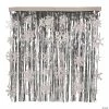 Deals ❤️ Snowflake Metallic Fringe Curtain 😉 -Deals Decorations Store snowflake metallic fringe curtain13713635
