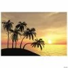 Promo 🔔 Sunset Beach Backdrop - 3 Pc. 🌟 -Deals Decorations Store sunset beach backdrop 3 pc 34 2478