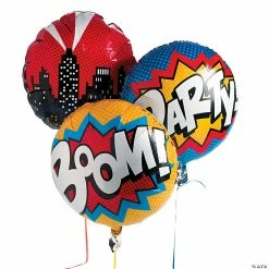 Buy ๐งจ Superhero 18" Mylar Balloon Set - 3 Pc. ๐