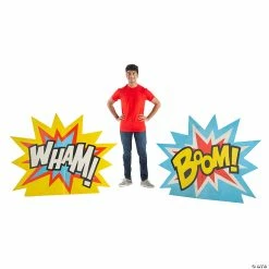 Hot Sale โจ Superhero Explosion Cardboard Stand-Ups - 2 Pc. โ๏ธ