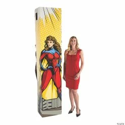 Brand new ✨ Superhero Female Column Cardboard Stand-Up 👏