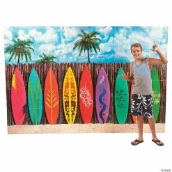 Outlet ✨ Surf's Up Surfboard Backdrop - 3 Pc. ✨ -Deals Decorations Store surfs up surfboard backdrop 3 pc 13639097 a01