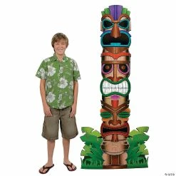 New ✨ Tiki Totem Pole Life-Size Cardboard Stand-Up 👍
