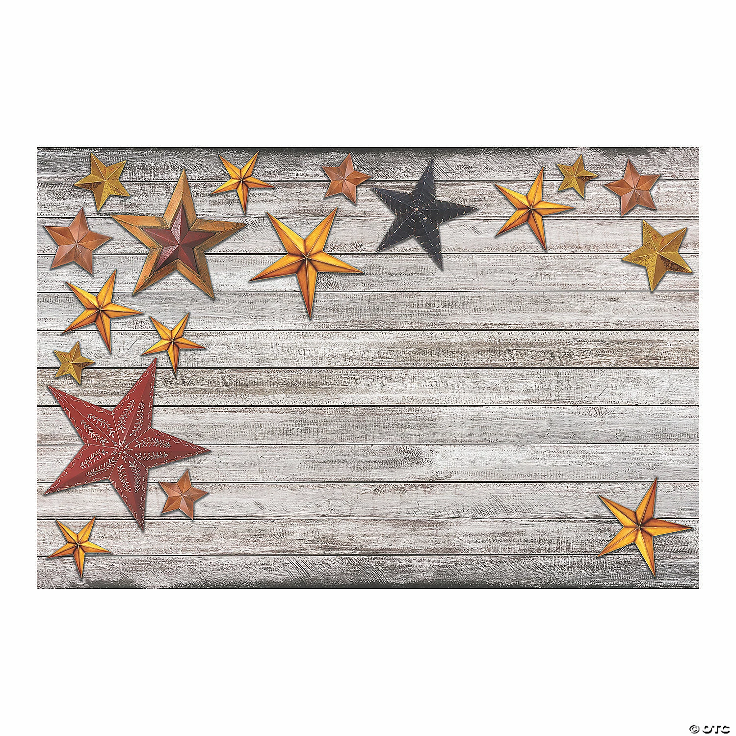 Outlet 👍 Western Star Barnwood Plastic Backdrop - 3 Pc. 🌟 3 Outlet 👍 Western Star Barnwood Plastic Backdrop - 3 Pc. 🌟