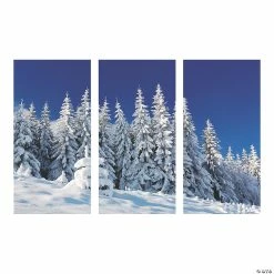 Promo ⌛ Winter Scene Backdrop - 3 Pc. 😀 -Deals Decorations Store winter scene backdrop 3 pc 4 5281 a01