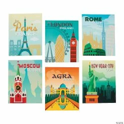 Deals Decorations Store -Deals Decorations Store world traveler posters 6 pc 13760736 a01