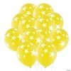 Budget ❤️ Stars 11" Latex Balloons – 24 Pc. 🔥 -Deals Decorations Store yellow with white stars 11 latex balloons 24 pc 14104389